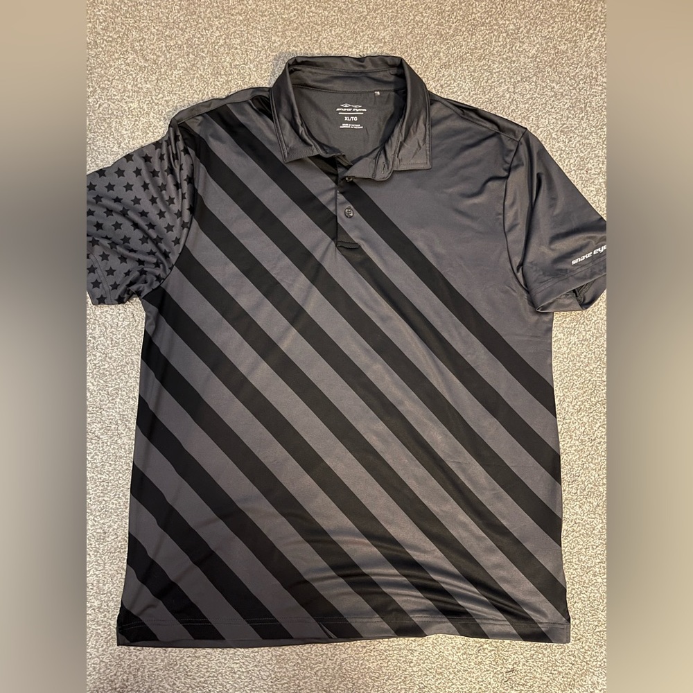 Snake Eyes stealth American flag polo size XL